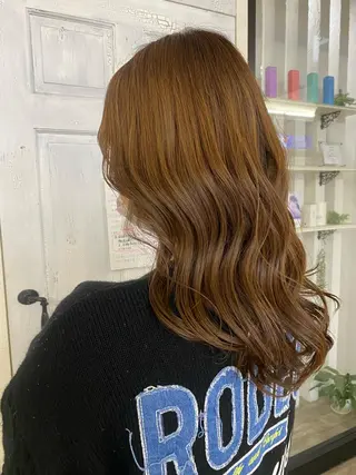 ロング カラー qulim所属・前橋 姫奈のヘアスタイル