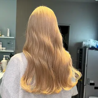 セミロング カラー ブリーチカラー 🩵MIZUKIのヘアスタイル