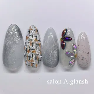 ネイル salon A.glansh所属・肌質改善salon♪ 効果がわかる♪南森町のネイルデザイン