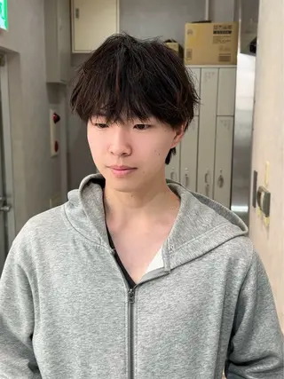 カラー パーマ メンズ カノン/縮毛矯正 /韓国風スタイルのヘアスタイル