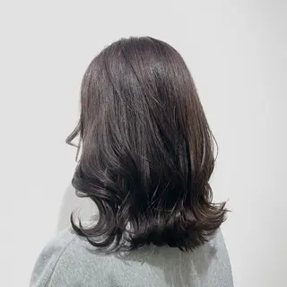 ミディアム カラー ヘアアレンジ キヨミ 韓国レイヤーカットのヘアスタイル