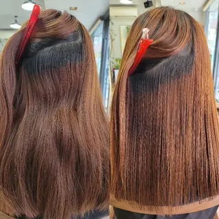 セミロング stoke TOKYO所属・野村 果音(カノン)のヘアスタイル