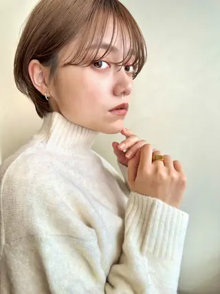 ショート KAZUKI新宿 カット　パーマのヘアスタイル