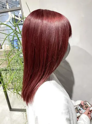 セミロング カラー ブロンド×ハイトーン ／遠藤将太のヘアスタイル