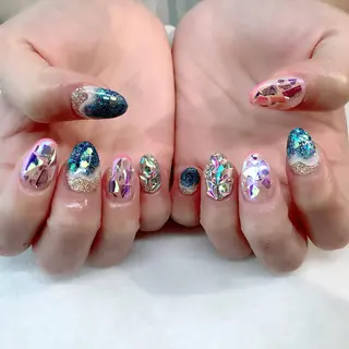 ネイル 💎🐰 saki. m 🐰💎のネイルデザイン