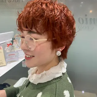 ショート カラー パーマ 🌼sunc HINAMI🌼のヘアスタイル