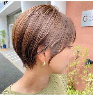 ショート カラー ヘアアレンジ maoブリーチ無し 似合わせカラーのヘアスタイル