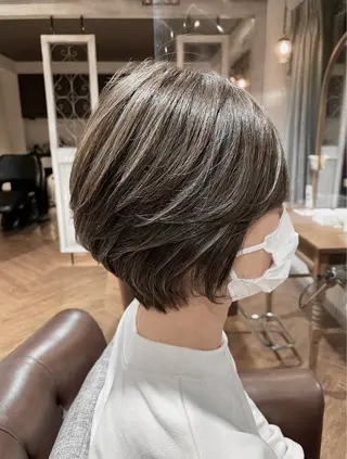 ショート カラー パーマ ヘアアレンジ キッズ 韓国♡ワンホン系 ♡YURIのヘアスタイル