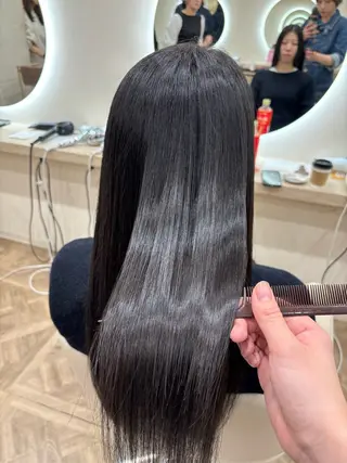 ロング シンバヒナノ/パーマ レイヤーカット/ボブのヘアスタイル