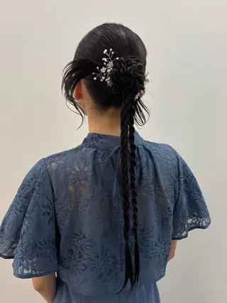 ヘアアレンジ ヘアセット☆ 髪質改善カラー☆まいのヘアスタイル