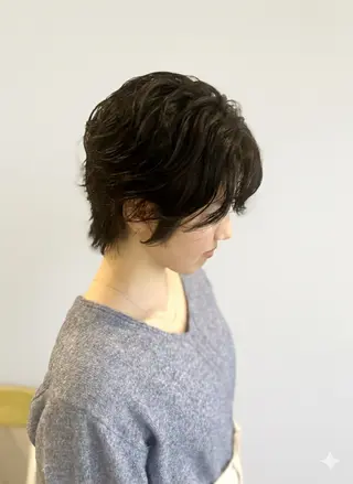 ショート パーマ Realme  京都四条烏丸ドゥエby  yk所属・脱・パサつき髪/小塚 美容室難民の方はぜひのヘアスタイル