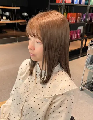 セミロング カラー mai .のヘアスタイル