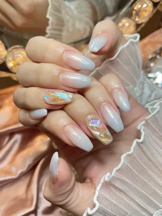 ネイル 23時まで❤︎韓国、 ワンホンネイルのネイルデザイン