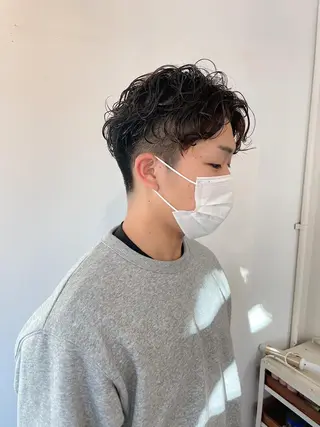 パーマ メンズ h a k u 大倉 卓人のヘアスタイル