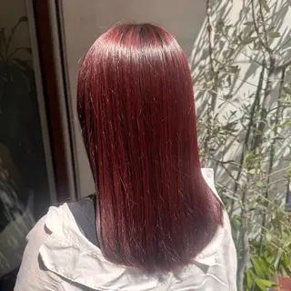 カラー インナーカラー🩵 角田紗雪のヘアスタイル