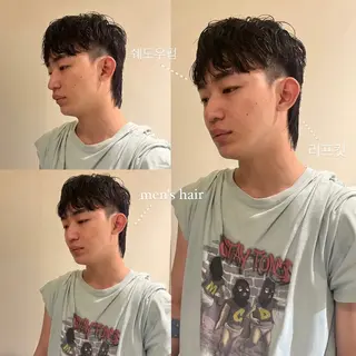 パーマ メンズ 🦮shiori アイドルオタク🦮のヘアスタイル