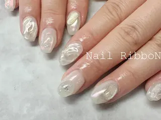 ネイル ネイルリボン 石田のネイルデザイン