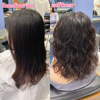 ミディアム パーマ ブリーチ縮毛矯正/ デサキ ショウヘイのヘアスタイル