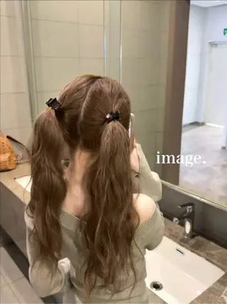 ロング カラー 大人上品ベージュ 🎀HARUNAのヘアスタイル