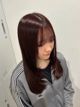 セミロング カラー COTAN所属・yui /ブリーチなしカラーのヘアスタイル