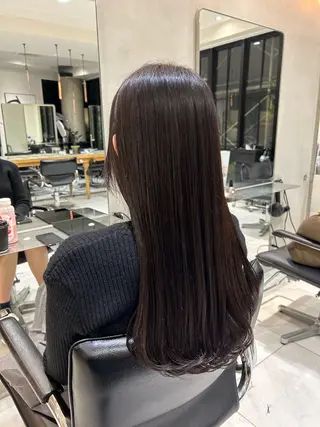 ロング カラー 暗髪🐈‍⬛艶髪☔︎ 愛弥のヘアスタイル