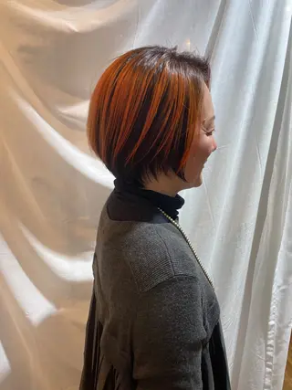 ショート カラー 似合わせカット得意 仁井亮のヘアスタイル