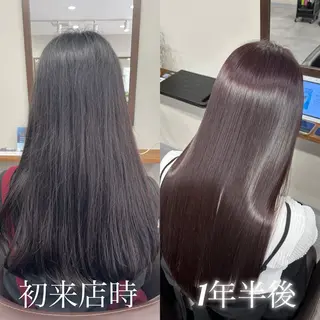 ロング 縮毛矯正、髪質改善／ 松田 龍之介のヘアスタイル