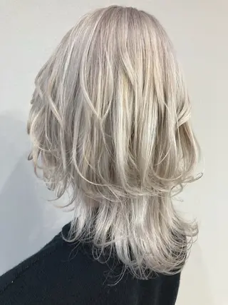 ミディアム 町田/透け感/透明感 Shibuのヘアスタイル