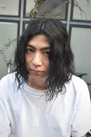 ロング パーマ メンズ KAH所属・Koichi Satoのヘアスタイル