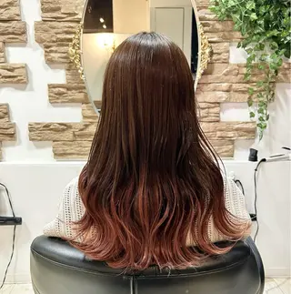 ロング カラー 神 .のヘアスタイル