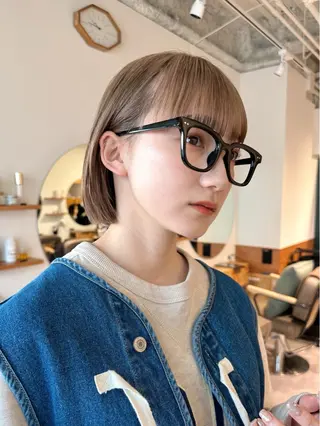 ショート sea by luvismけやき通り2号店所属・ボブ/ショート/ 縮毛矯正/岸本恭明のヘアスタイル