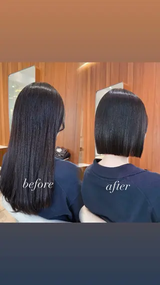 ミディアム カラー パーマ 田中航平/渋谷ボブ/ レイヤーボブのヘアスタイル