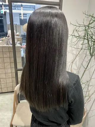 ロング カラー パーマ 透明感カラー✨艶髪 制作🌱山根あゆみのヘアスタイル