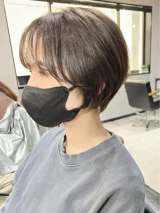 ショート カラー 岡崎勇人/レイヤー/ 韓国/ケラチンTRのヘアスタイル