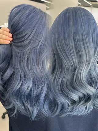 ロング カラー ヘアアレンジ GO TODAY シェアサロン 原宿本店所属・原宿ハイトーンカラー 🌼みるい🌼のヘアスタイル