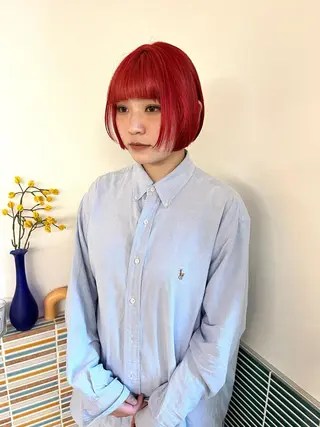 ミディアム カラー 🩷ハイトーン透明感 レイヤー🩷ユリカのヘアスタイル