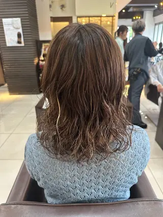 ミディアム パーマ 海外風パーマ 健人のヘアスタイル