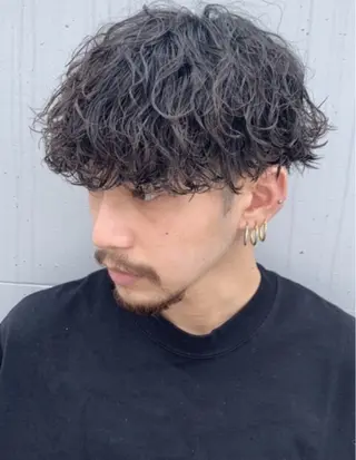 パーマ メンズ 🌀toa/波巻き✨ /メンズパーマ／栄のヘアスタイル