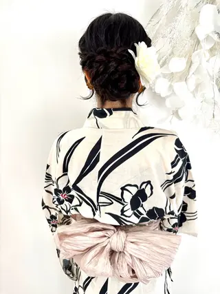 ヘアアレンジ ヘアセット🎀推し活 市川駅近🩵MIHOのヘアスタイル