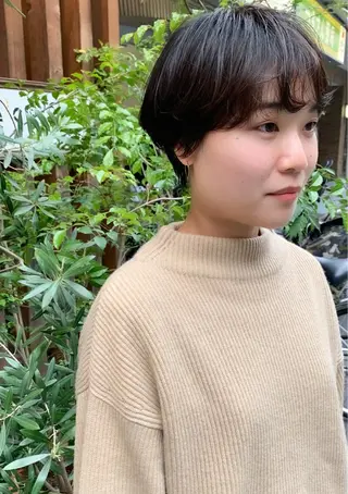 ショート カラー パーマ Genta @gegege75のヘアスタイル