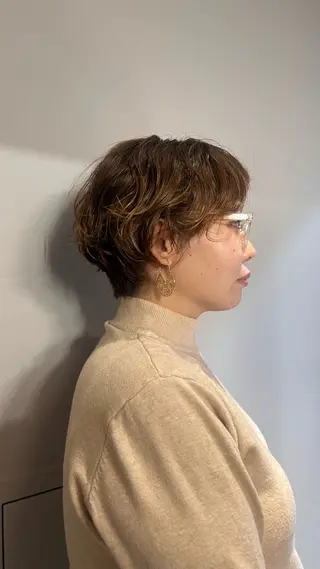 ショート パーマ 🌿ボブ パーマ高橋啓太🌿のヘアスタイル