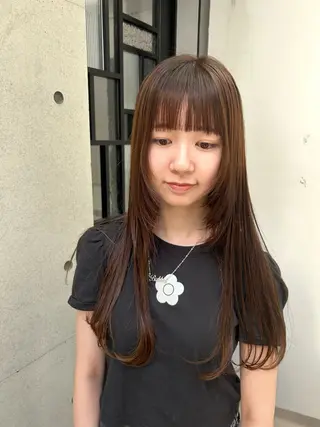 ロング カラー ヘアアレンジ 髪質改善/艶カラー/ 渋谷  RISA💛のヘアスタイル