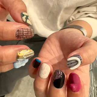 ショート m kaori𓃟のネイルデザイン