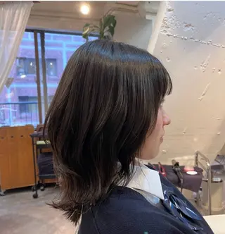 ミディアム カラー ナチュラルヘア🌼 渋谷🌙北畑✨のヘアスタイル