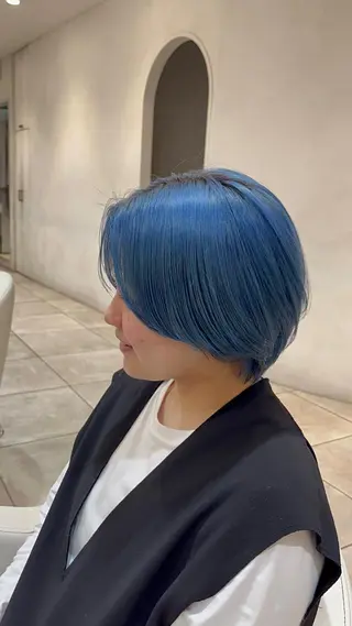 カラー 地毛風ストレート/ ケアカラー/セキネのヘアスタイル