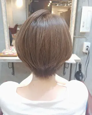 ショート カラー パーマ ヘアアレンジ ペスカ豊崎店　沖縄所属・ショート指名No.1 店長　清水のヘアスタイル