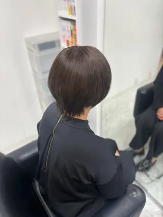 ショート カラー パドゥプロン あんずのヘアスタイル