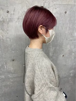 ショート 鈴木瑛里／ブロンド ベージュ／男女のヘアスタイル