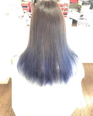 セミロング カラー GLAD 萩原のヘアスタイル