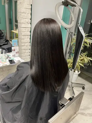 ロング カラー 透明感カラー特化/ 顔まわり特化/辻部のヘアスタイル